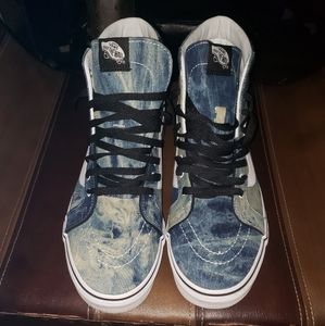 Vans high top 12 denim acid blue jean color